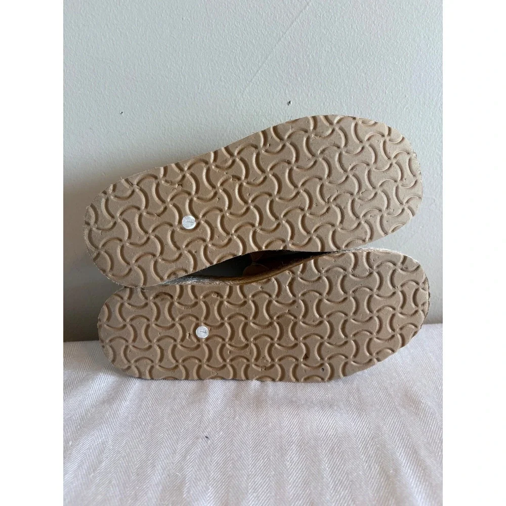 MIA Nura Tan Platform Espadrille Slides‎ Women 7M GS1571409SF Faux Suede Sandals
